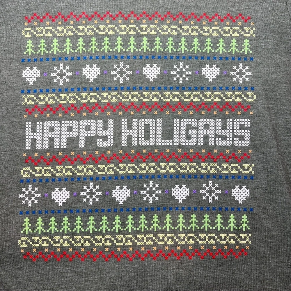 Fuego 🌈🎄Happy Holigays🎄 🌈Green T-shirt-Size XS - Picture 3 of 8